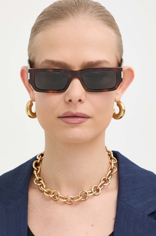 Saint Laurent ochelari de soare SL.660 maro