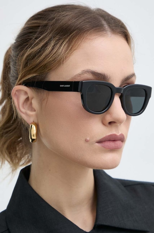 Akcesoria Saint Laurent okulary przeciwsłoneczne SL.675 czarny