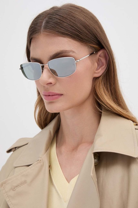 Akcesoria Ray-Ban okulary przeciwsłoneczne 0RB3732 srebrny