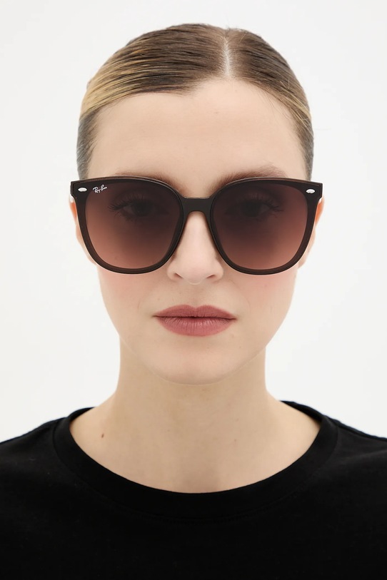 Sluneční brýle Ray-Ban 0RB4423D hnědá AA00