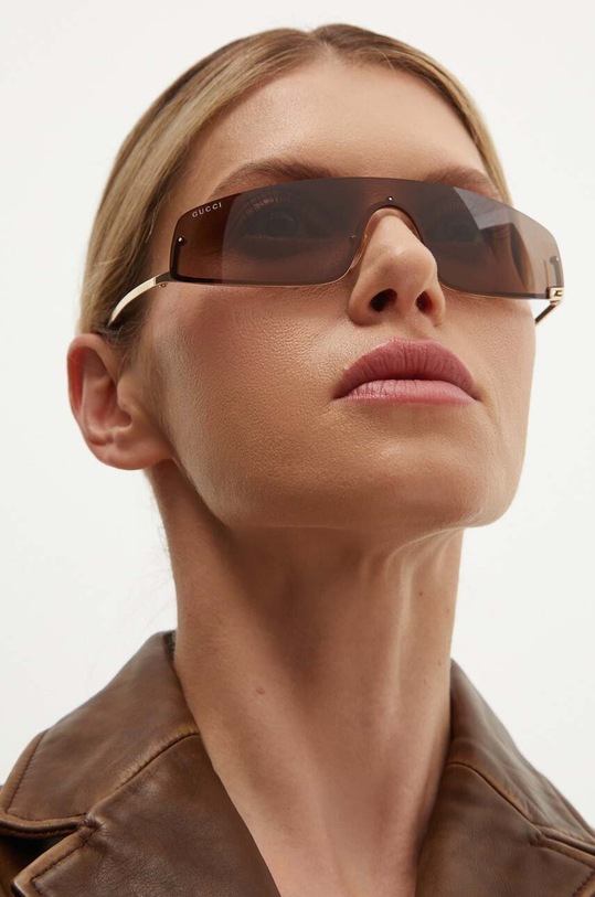 Accesorii Gucci ochelari de soare GG1561S maro