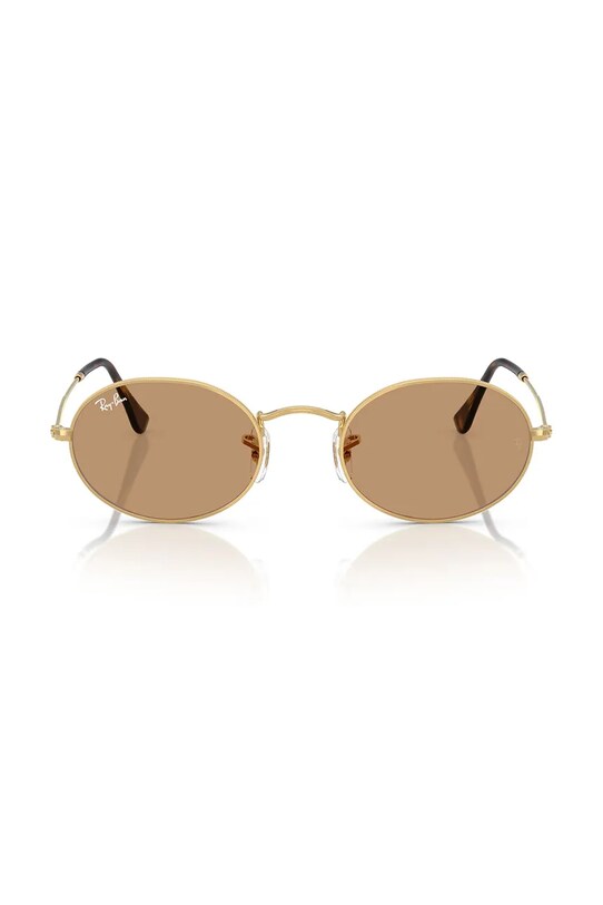Ray-Ban ochelari de soare OVAL 0RB3547 galben AA00
