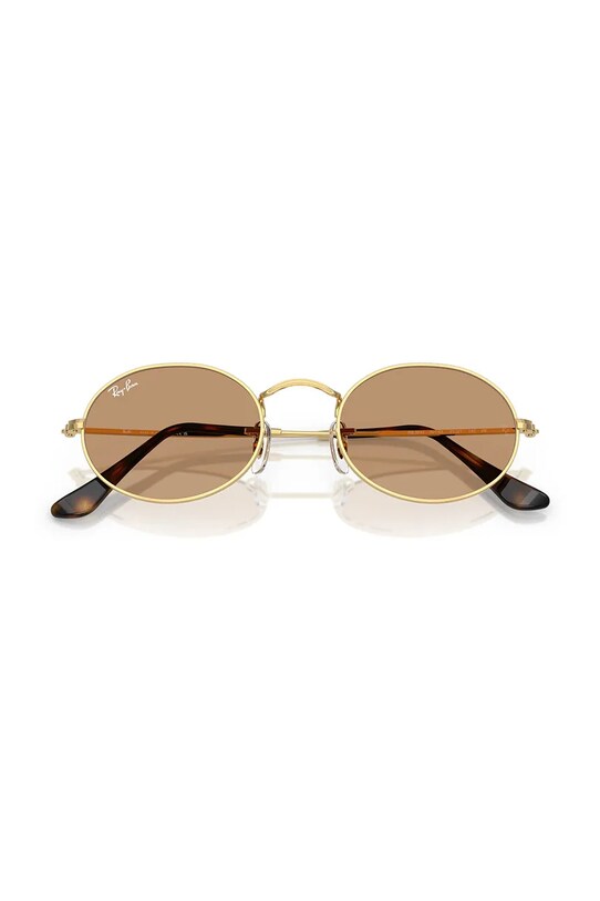 Ray-Ban ochelari de soare OVAL 0RB3547 galben