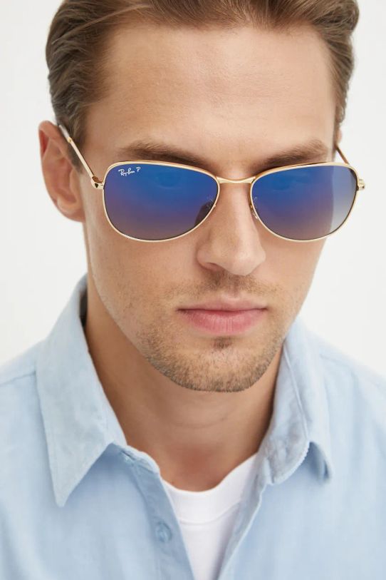 Аксесуари Сонцезахисні окуляри Ray-Ban 0RB3733.001.78 золотий