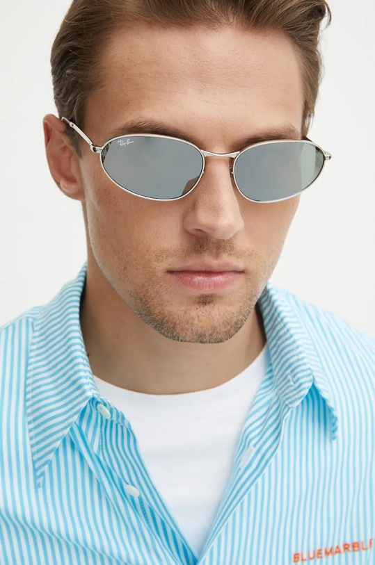 Akcesoria Ray-Ban okulary przeciwsłoneczne 0RB3734.003.40 złoty