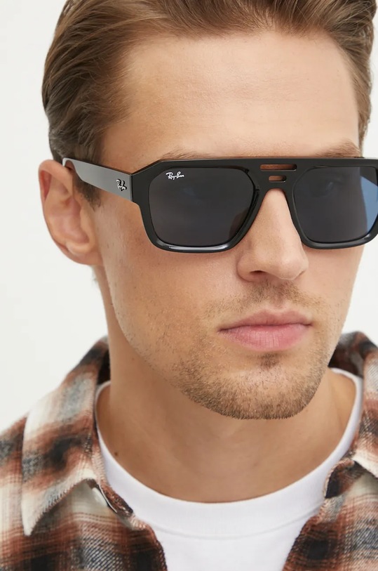 Ray-Ban ochelari de soare CORRIGAN 0RB4397.667780 negru AA00