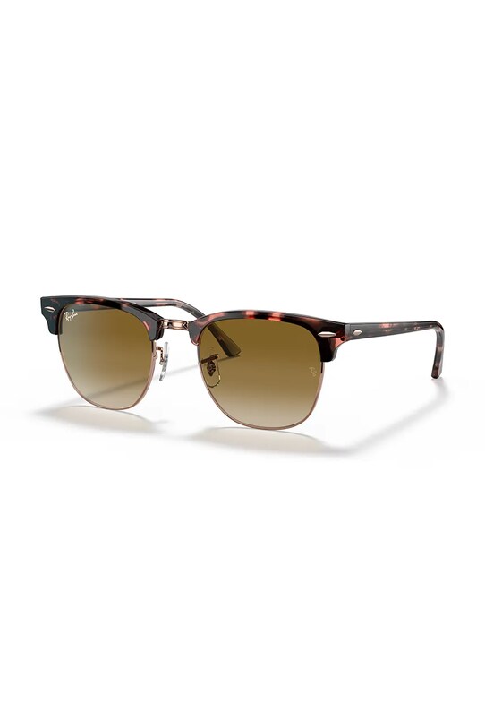 Ray-Ban okulary przeciwsłoneczne CLUBMASTER jednolita brązowy 0RB3016