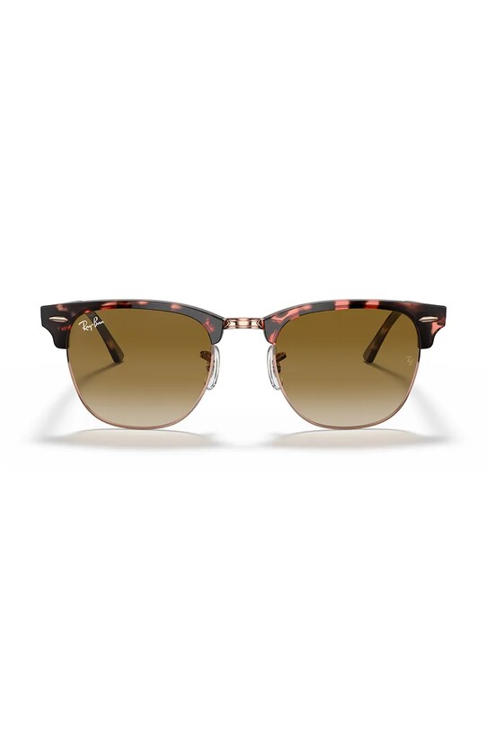 Ray-Ban okulary przeciwsłoneczne CLUBMASTER 0RB3016 brązowy AA00