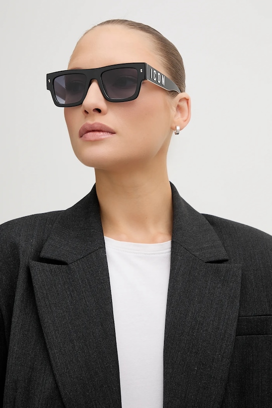 Akcesoria DSQUARED2 okulary przeciwsłoneczne ICON.0021/S czarny