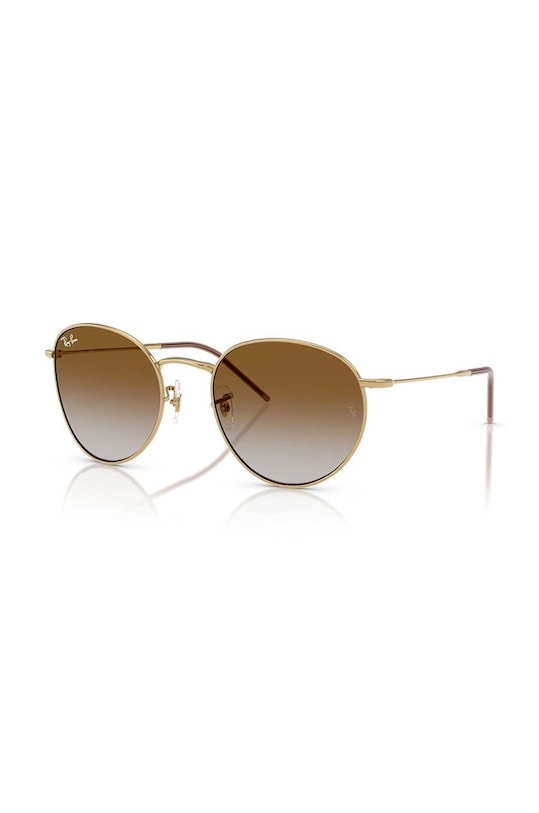 Солнцезащитные очки Ray-Ban круглые золотой 0RBR0103S