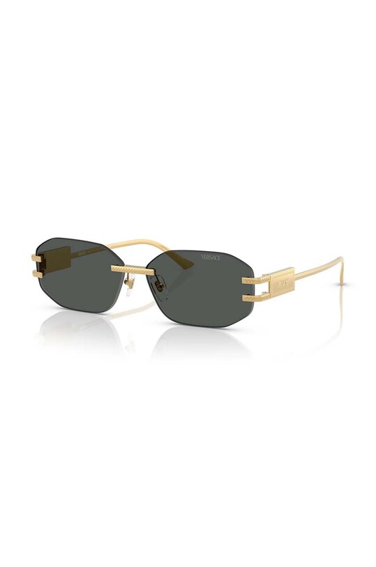 Versace okulary przeciwsłoneczne geometryczne złoty 0VE2274