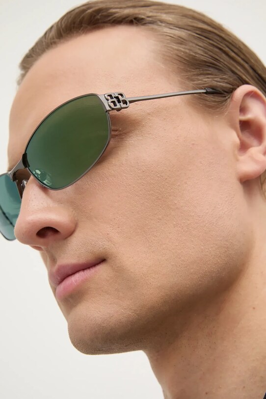 Balenciaga okulary przeciwsłoneczne BB0336S srebrny AA00
