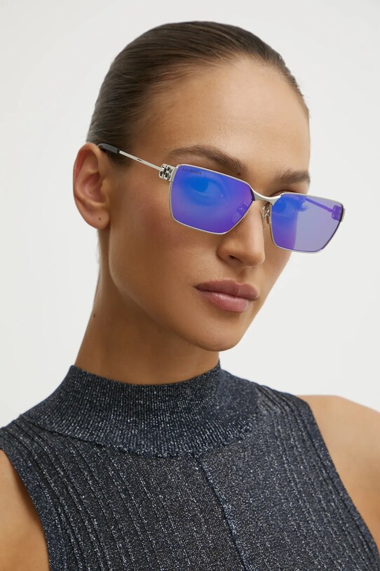 Аксессуары Солнцезащитные очки Balenciaga BB0374SK серебрянный
