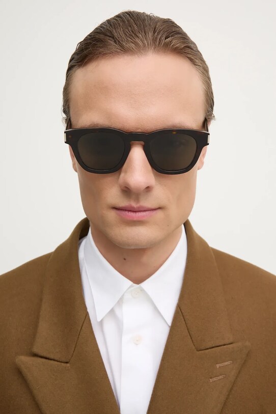Saint Laurent okulary przeciwsłoneczne SL.746 brązowy AA00