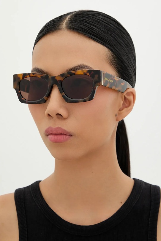 Akcesoria Palm Angels okulary przeciwsłoneczne PERI089.516064 brązowy