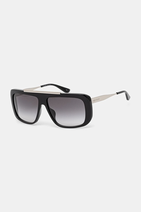 Alexander McQueen ochelari de soare aviator negru AM0492S