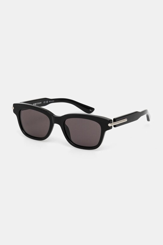 Alexander McQueen ochelari de soare neted cu detalii negru AM0497S