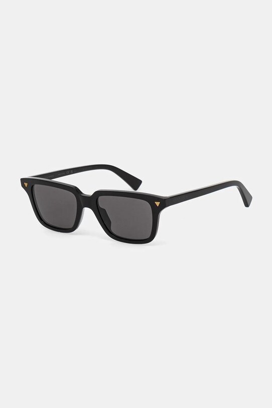 Bottega Veneta okulary gładka z detalem czarny BV1363S