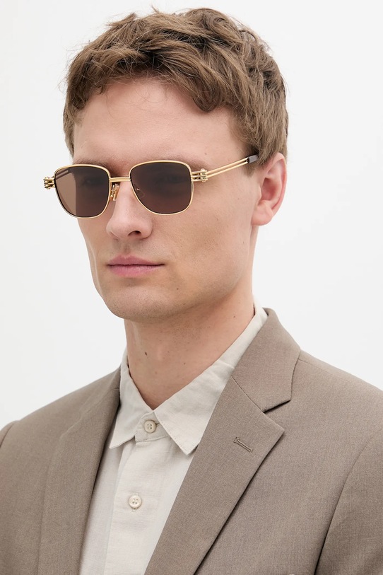 Bottega Veneta okulary BV1380S złoty AA00