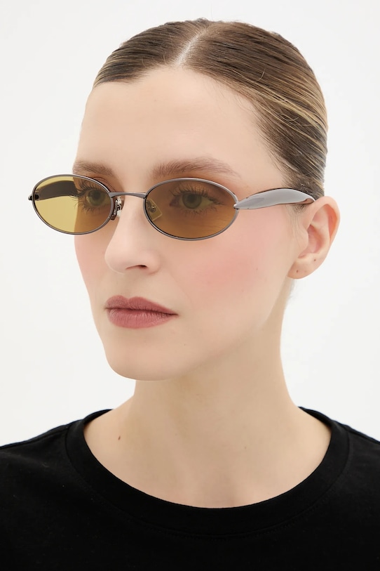 Akcesoria Bottega Veneta okulary przeciwsłoneczne BV1386S żółty