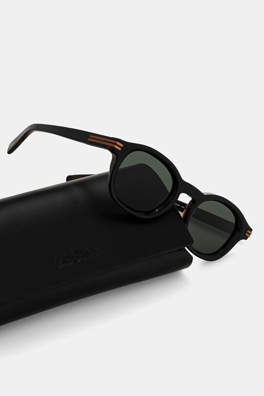 Akcesoria Zegna okulary przeciwsłoneczne EZ0229.4705N czarny