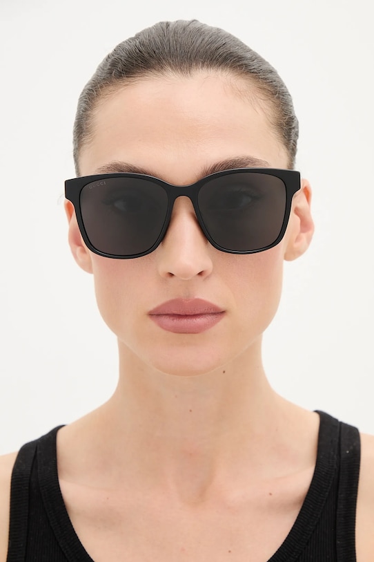 Akcesoria Gucci okulary przeciwsłoneczne GG0417SK czarny