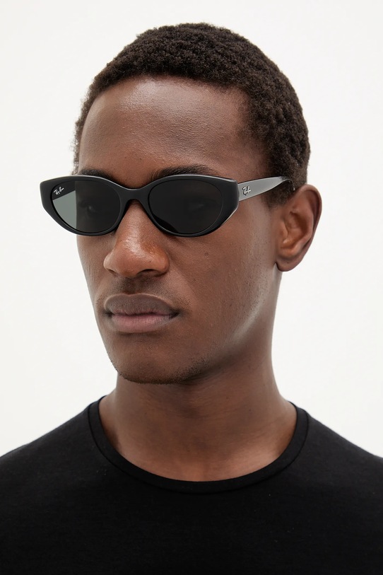 Ray-Ban okulary przeciwsłoneczne 0RB4457D czarny AA00