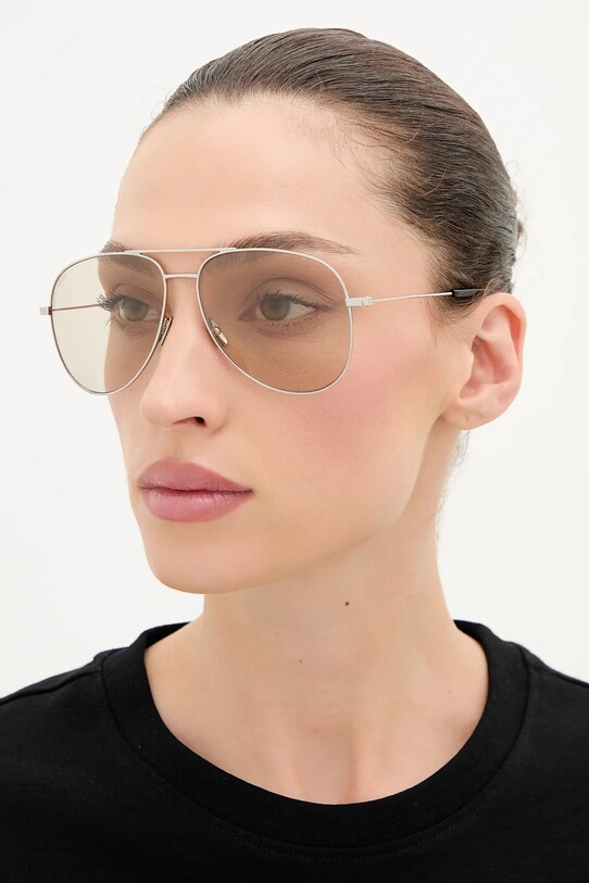 Akcesoria Saint Laurent okulary przeciwsłoneczne CLASSIC.11 srebrny