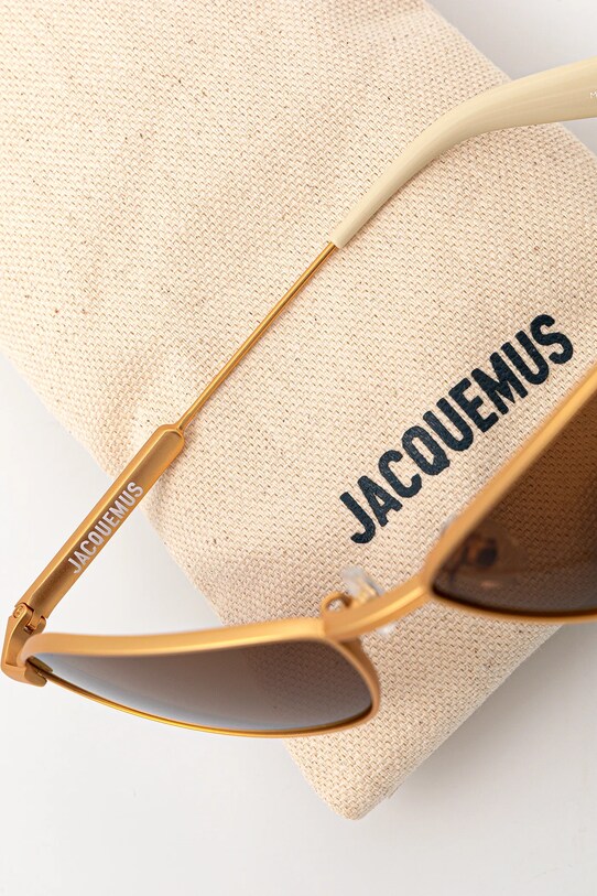Akcesoria Jacquemus okulary przeciwsłoneczne BAMBINO JAC68C1SUN złoty