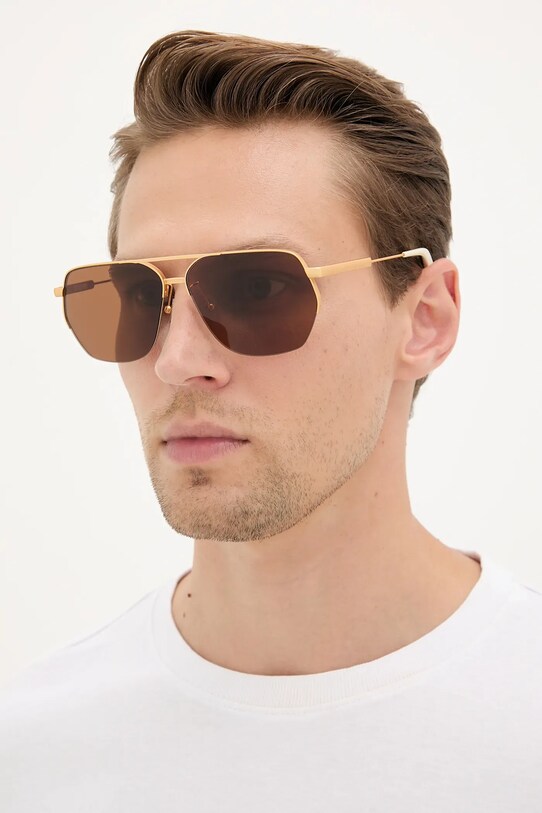 Sluneční brýle Jacquemus AVIADOR JAC67C1SUN zlatá AA00