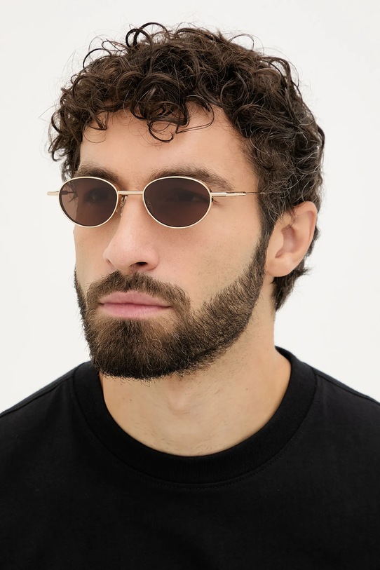 Alexander McQueen ochelari de soare AM0523S aur AA00