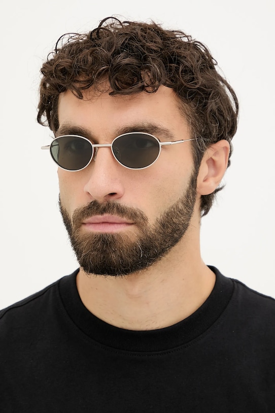 Солнцезащитные очки Alexander McQueen AM0523S серебрянный AA00