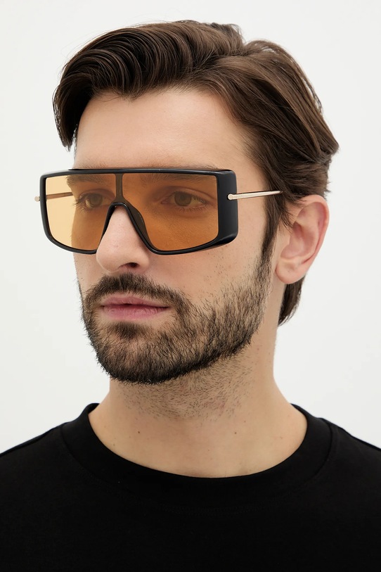 Alexander McQueen okulary przeciwsłoneczne jednolita czarny AM0524S