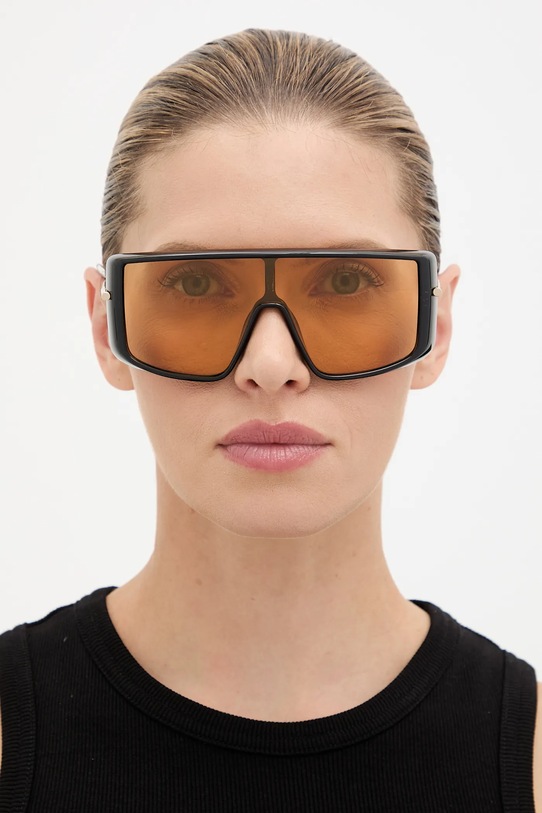Alexander McQueen okulary przeciwsłoneczne AM0524S czarny AA00