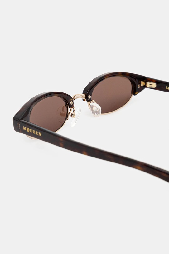 Akcesoria Alexander McQueen okulary przeciwsłoneczne AM0534S brązowy