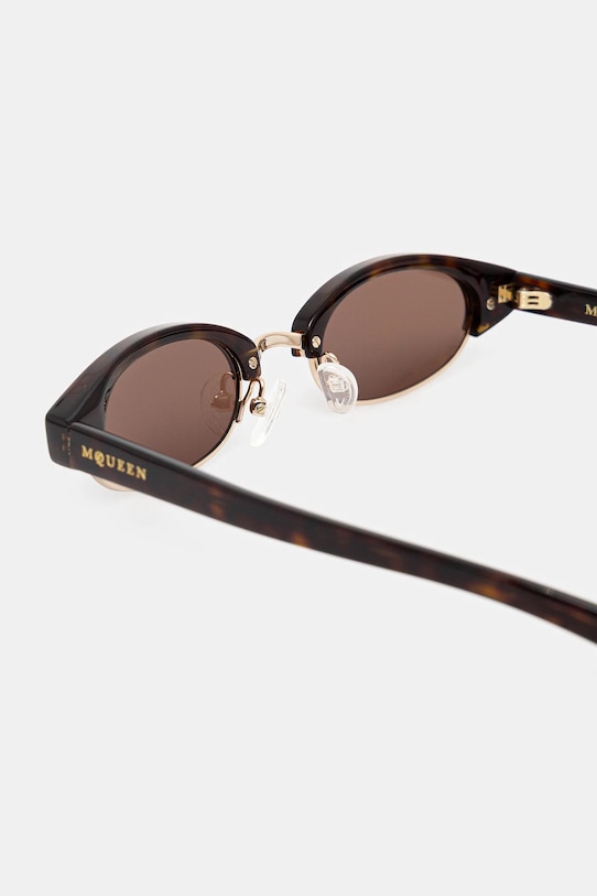 Alexander McQueen okulary przeciwsłoneczne AM0534S brązowy