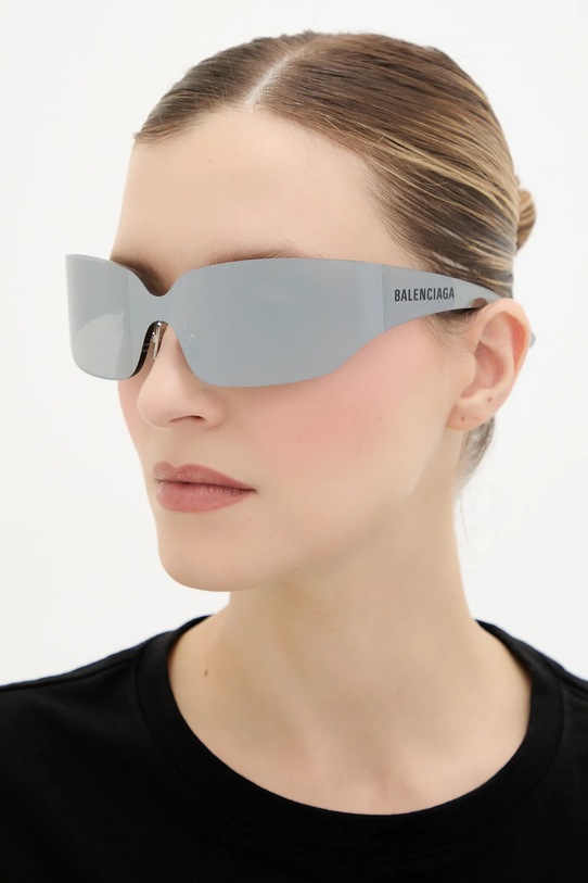 Balenciaga ochelari de soare BB0421S argintiu AA00