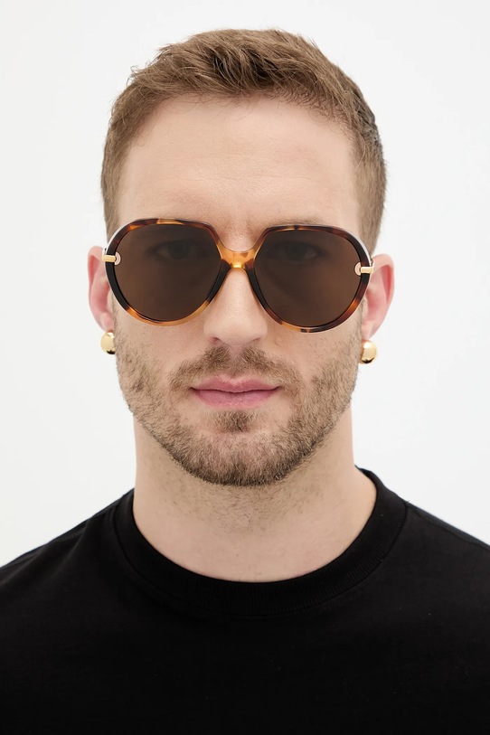 Bottega Veneta okulary przeciwsłoneczne BV1436S brązowy AA00