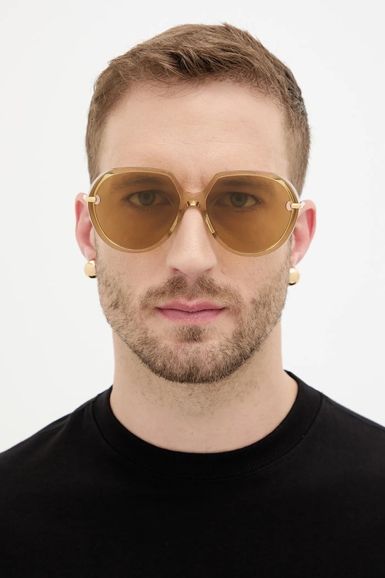 Bottega Veneta okulary przeciwsłoneczne BV1436S złoty AA00