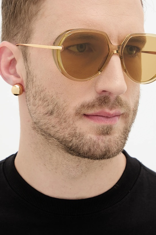 Akcesoria Bottega Veneta okulary przeciwsłoneczne BV1436S złoty