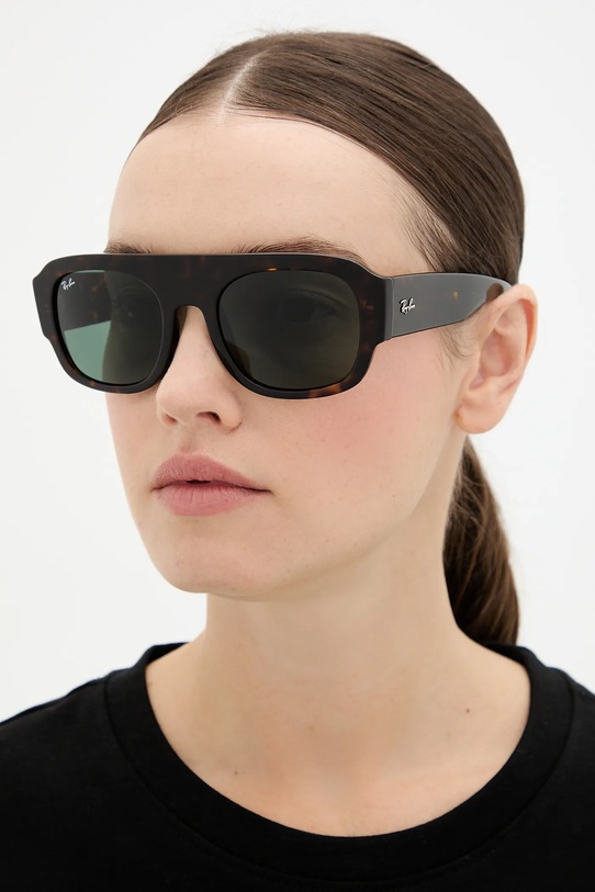 Аксессуары Солнцезащитные очки Ray-Ban 0RB2218.679071 коричневый
