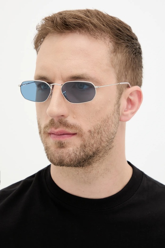 Ray-Ban ochelari de soare 0RB3947.003/S2 argintiu AA00