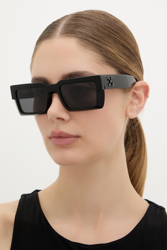 Off-White okulary przeciwsłoneczne OERI114.501007 czarny AA00