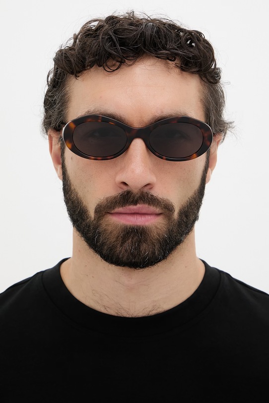 Off-White okrúhle slnečné okuliare OERI13G.556007 hnedá