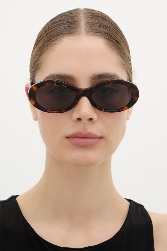 Off-White okulary przeciwsłoneczne okrągłe brązowy OERI13G.556007