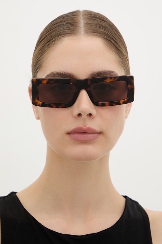 Off-White okulary przeciwsłoneczne brązowy OERI13P.546064