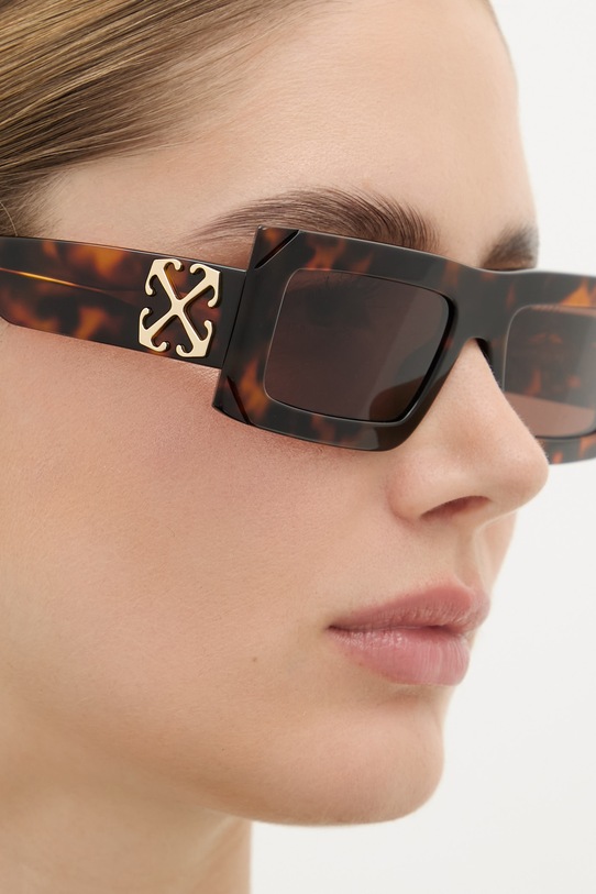 Off-White okulary przeciwsłoneczne OERI13P.546064 brązowy