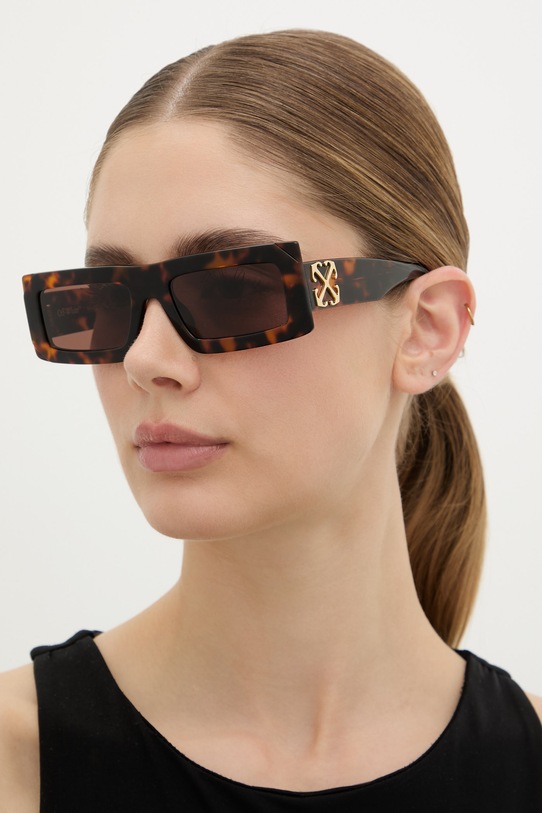 Off-White okulary przeciwsłoneczne OERI13P.546064 brązowy AA00