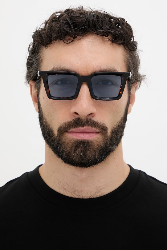 Off-White štvorcové slnečné okuliare OERI13U.496045 hnedá