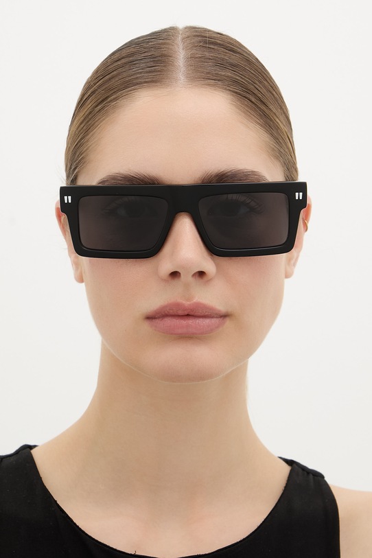 Off-White okulary przeciwsłoneczne czarny OERI13Z.551007
